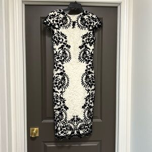 chinese dress ladies Tadashi Shoji ATH20273LX - Long Crepe Sheath Dress